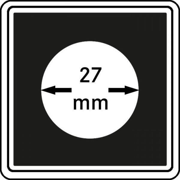 Münzenkapsel "Carrée" 27 mm | 4er Pack