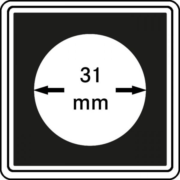 Münzenkapsel "Carrée" 31 mm | 4er Pack
