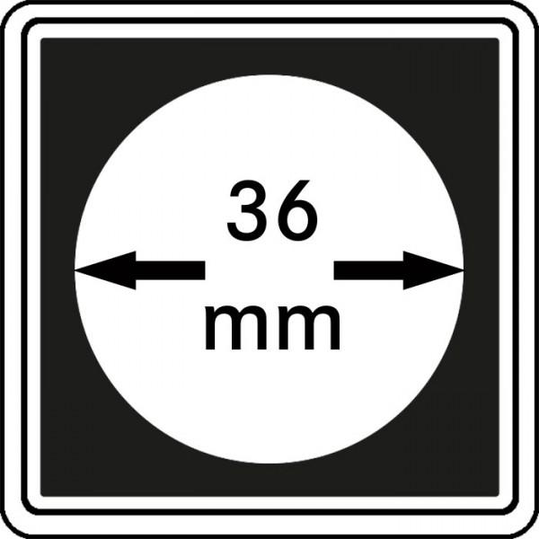 Münzenkapsel "Carrée" 36 mm | 4er Pack