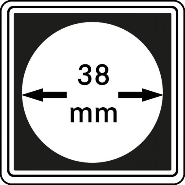 Münzenkapsel "Carrée" 38 mm | 4er Pack