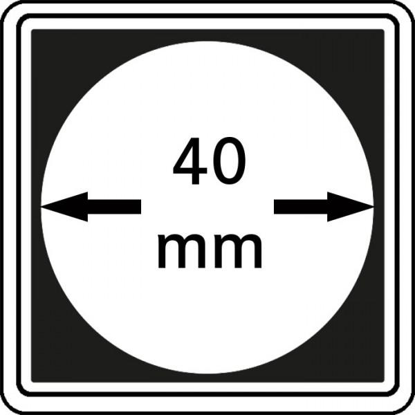Münzenkapsel "Carrée" 40 mm | 4er Pack