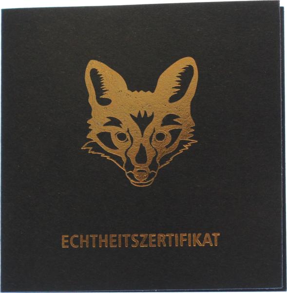 FIDSCHI FIJI 5 DOLLARS 2018 "BRILLANT ANIMAL MASK FOX - FUCHS"