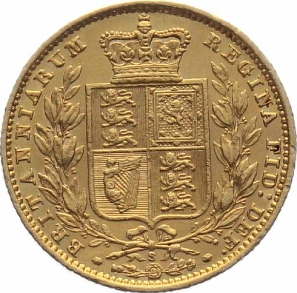 Australien 1 Sovereign 1879 S - Viktoria, Shield