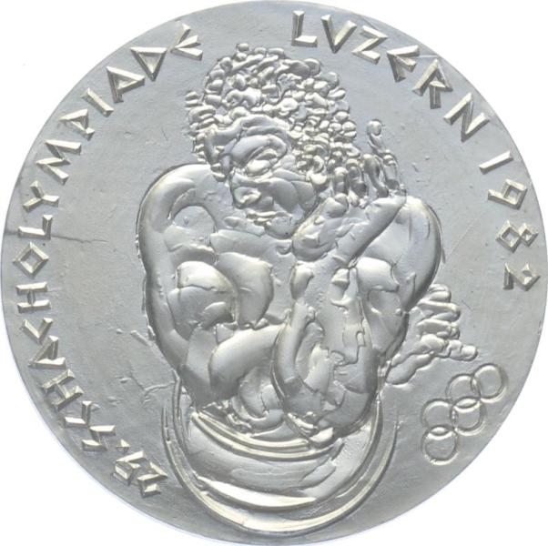 1982 Hans Erni | Schacholympiade Luzern - 3er Set Gold & Silber & Bronce