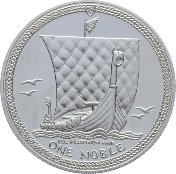 Isle of Man 1 Noble 1983, '84, '85, '86 - 1 Unze Platin