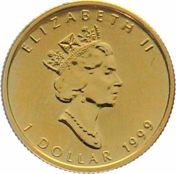 Kanada 1 $ 1999 Maple Leaf - 1/20 Unze Feingold