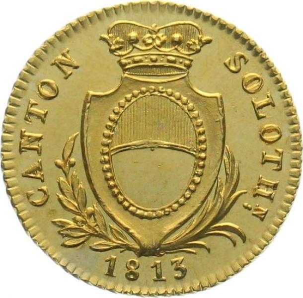 Solothurn 16 Franken 1813 (Duplone)