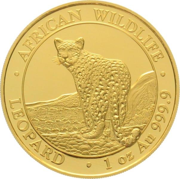 Somalia 1000 Shillings 2018 Leopard - 1 Unze Feingold