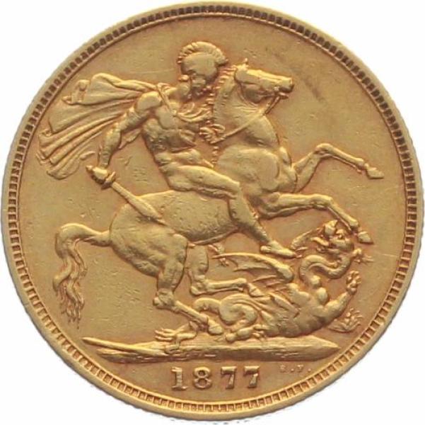Australien 1 Sovereign 1877 M - Königin Viktoria