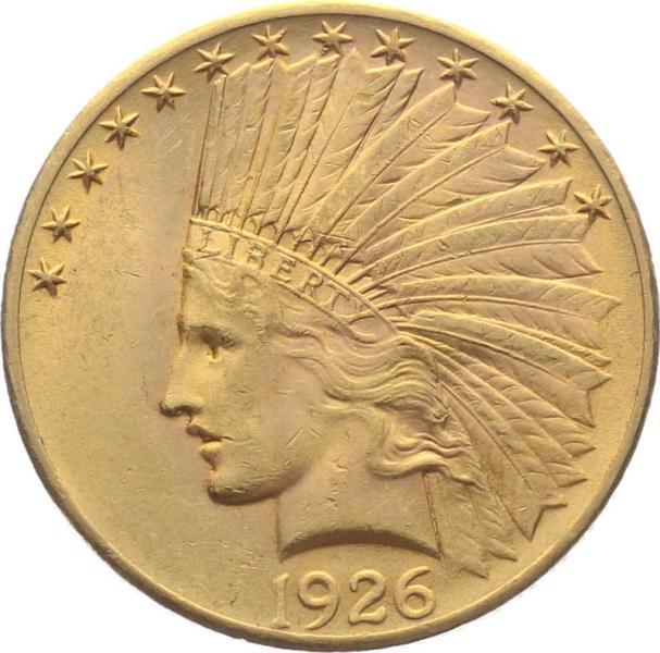 USA 10 $ 1926 o. Mzz. - Indianer