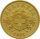 20 Franken 1871 B Wappen - Probe
