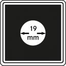 Münzenkapsel "Carrée" 19 mm | 4er Pack