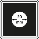 Münzenkapsel "Carrée" 20 mm | 4er Pack