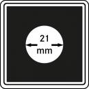Münzenkapsel "Carrée" 21 mm | 4er Pack