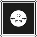 Münzenkapsel "Carrée" 22 mm | 4er Pack
