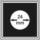 Münzenkapsel "Carrée" 24 mm | 4er Pack