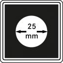 Münzenkapsel "Carrée" 25 mm | 4er Pack