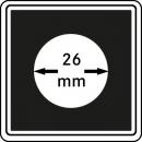 Münzenkapsel "Carrée" 26 mm | 4er Pack