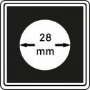 Münzenkapsel "Carrée" 28 mm | 4er Pack