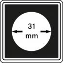Münzenkapsel "Carrée" 31 mm | 4er Pack
