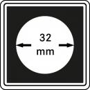 Münzenkapsel "Carrée" 32 mm | 4er Pack