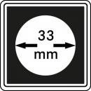 Münzenkapsel "Carrée" 33 mm | 4er Pack