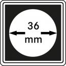 Münzenkapsel "Carrée" 36 mm | 4er Pack