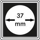 Münzenkapsel "Carrée" 37 mm | 4er Pack