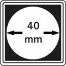 Münzenkapsel "Carrée" 40 mm | 4er Pack