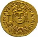 Byzanz, Solidus des Mauricius Tiberius 583-602