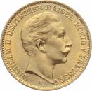Preussen 20 Mark Goldmünze 1912 A mit Kaiser Wilhelm II., Deutsches Kaiserreich, Erhaltung fast Stempelglanz.